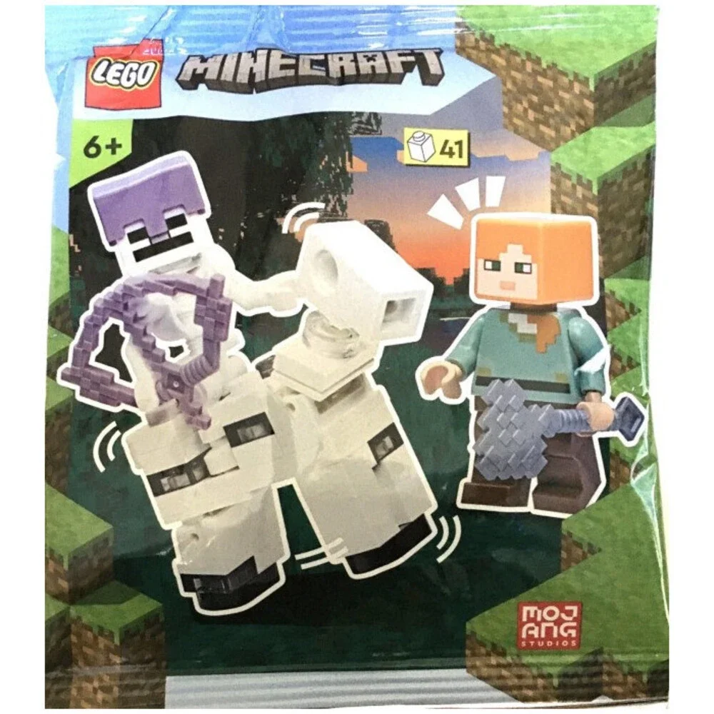 LEGO Minecraft Alex with Skeleton and Horse Foil Pack 662206 (SEALED)